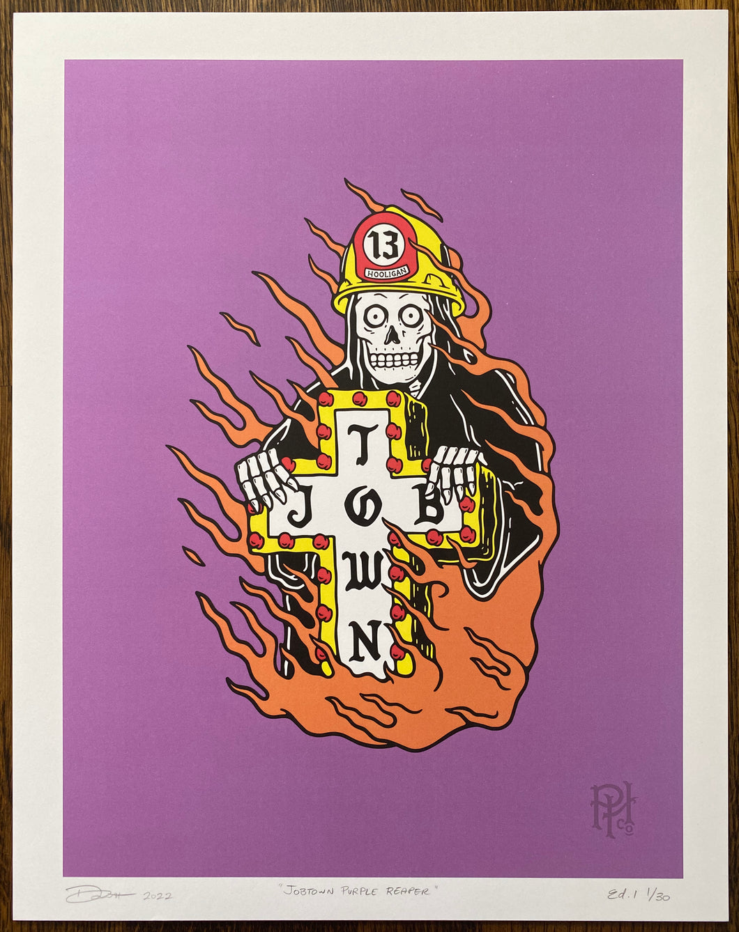 Jobtown Purple Reaper - Giclee Print *LIMITED*