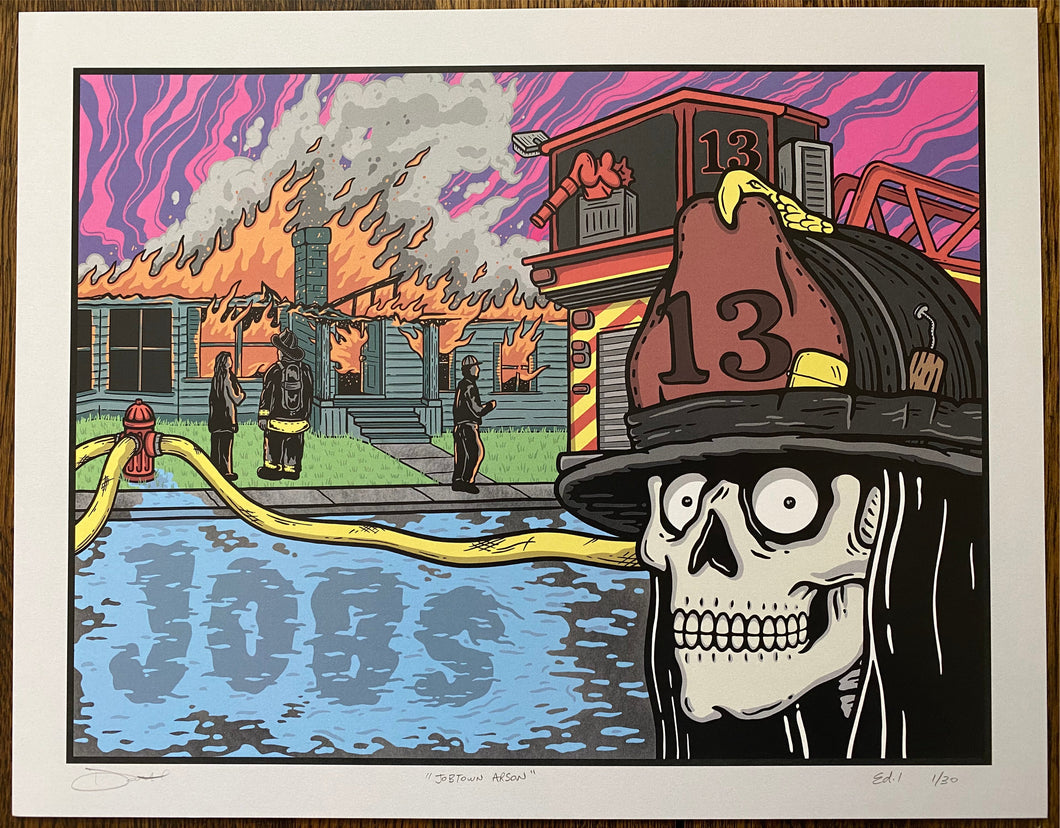 Jobtown Arson - Giclee Print *LIMITED*